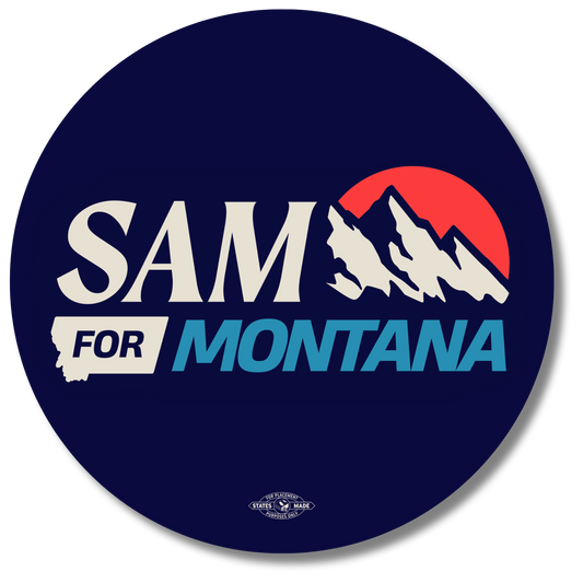 Sam for Montana Round Sticker