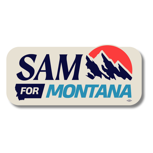 Sam for Montana Logo Sticker