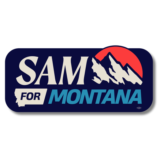 Sam for Montana Logo Sticker